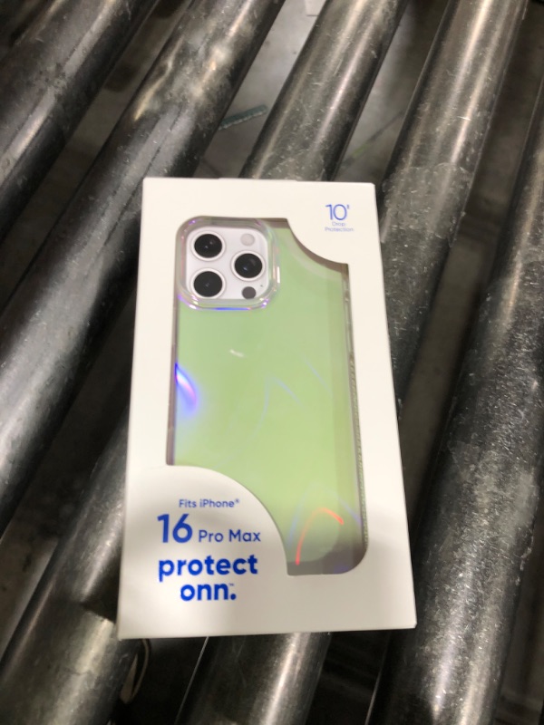 Photo 1 of  ONN Clear Case for iPhone 16 Pro Max – Slim Grip Cover W/ 10ft Drop Protection 