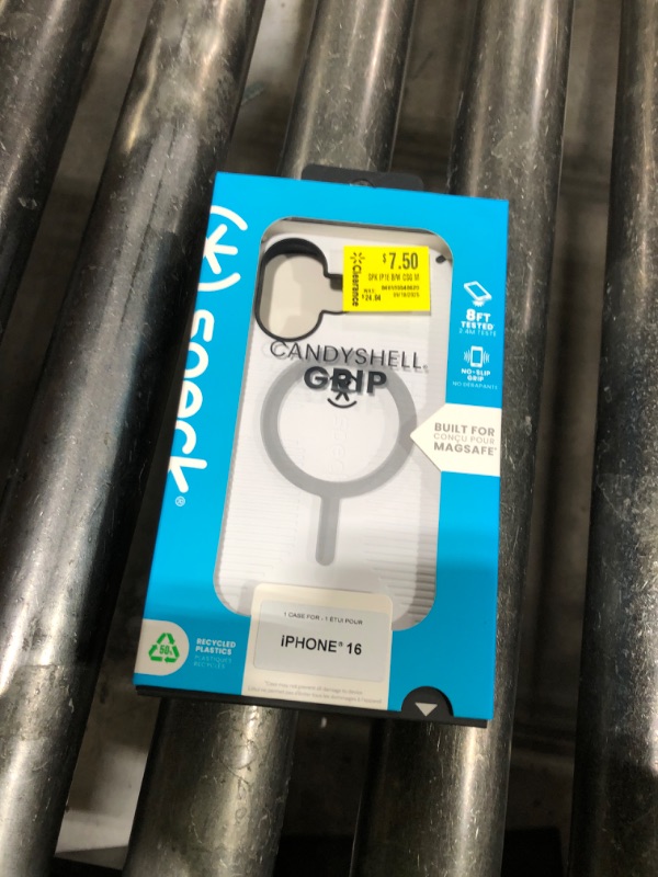Photo 1 of CandyShell Grip MagSafe Apple iPhone 16 Case - White/Black