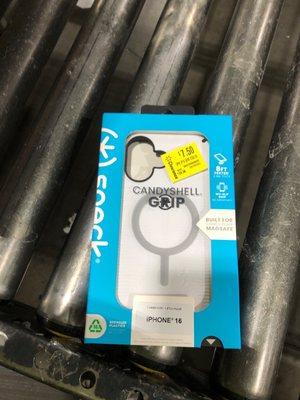 Photo 1 of CandyShell Grip MagSafe Apple iPhone 16 Case - White/Black