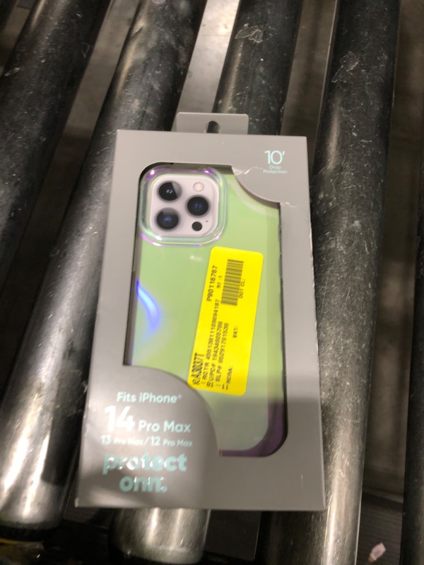 Photo 1 of Onn. Phone Case for iPhone 14 Pro Max - Iridescent Illusion