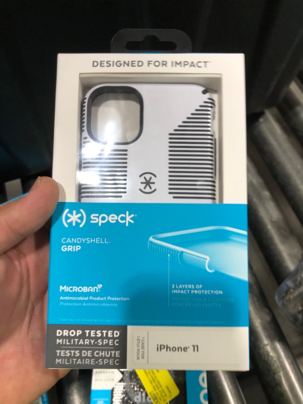 Photo 1 of Speck CandyShell Grip Case iPhone 11 White Black 128839-1909