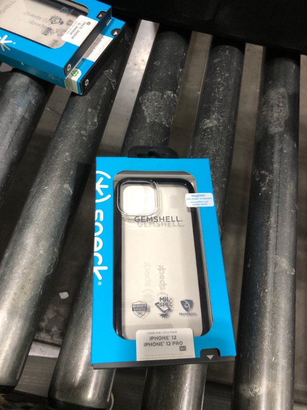 Photo 1 of Speck iPhone 12 Pro GemShell Phone Case in Clear and Black