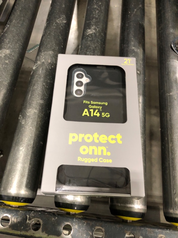 Photo 1 of Onn. Rugged Phone Case for Samsung Galaxy A14 5G - Black/Gray