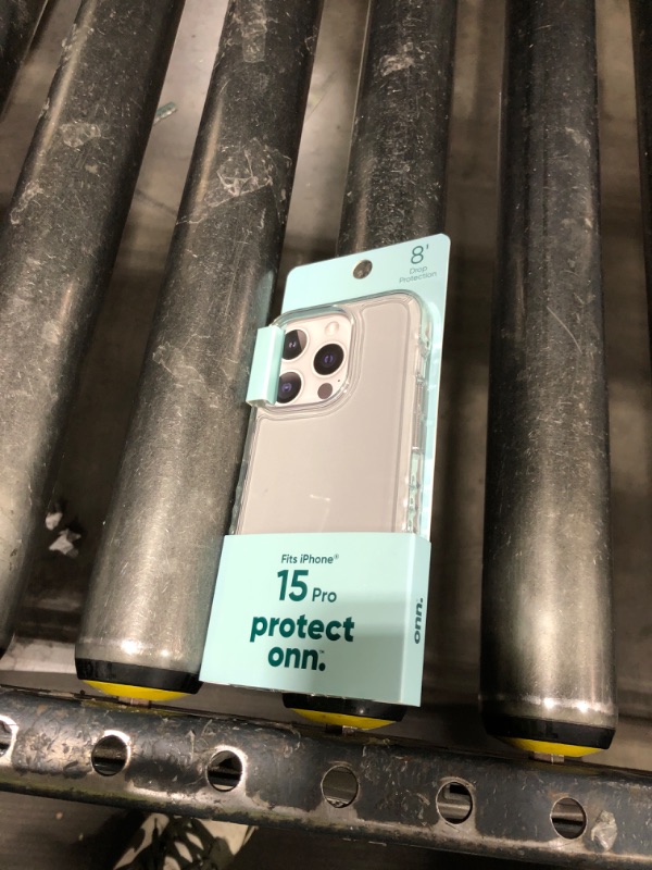 Photo 1 of  Onn. Protective Gel Phone Case for iPhone 15 Pro - Clear 