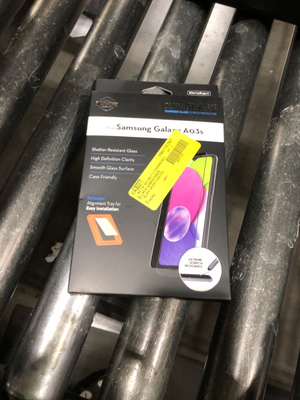 Photo 1 of DuraGlass Tempered Glass Screen Protector with Quick Installation Tray for Samsung Galaxy A03s