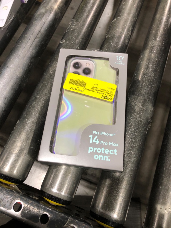 Photo 1 of Onn. Phone Case for iPhone 14 Pro Max - Iridescent Illusion