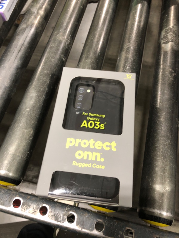 Photo 1 of Onn. Rugged Phone Case for Samsung Galaxy A03s - Black