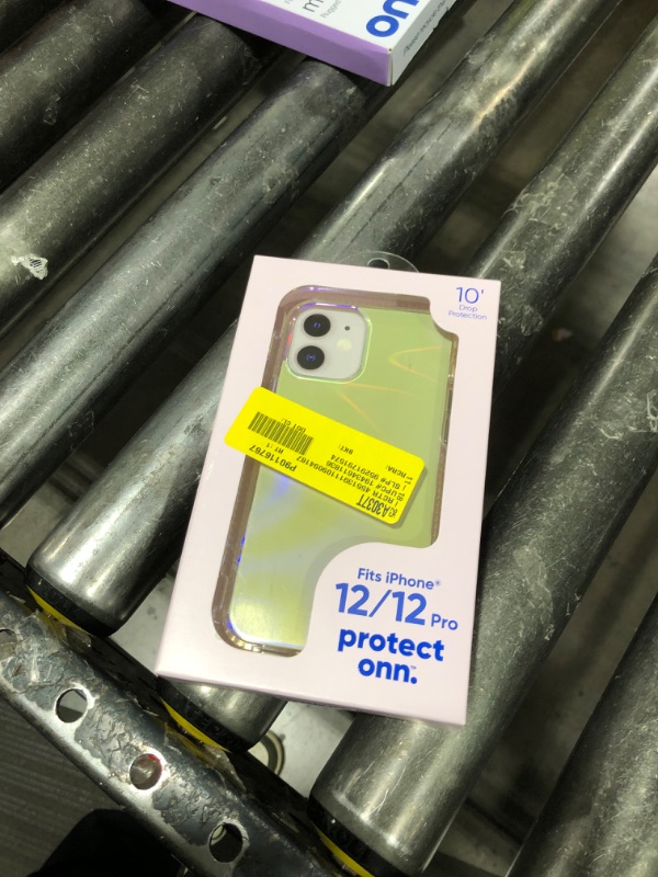 Photo 1 of Onn. Phone Case for iPhone 12 / iPhone 12 Pro - Iridescent Illusion