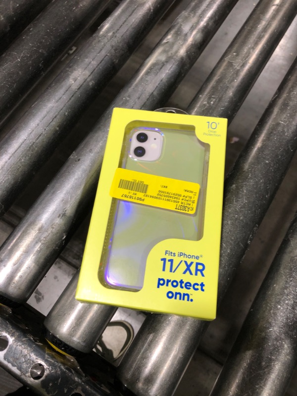 Photo 1 of Onn. Phone Case for iPhone 11 / iPhone XR - Iridescent Illusion