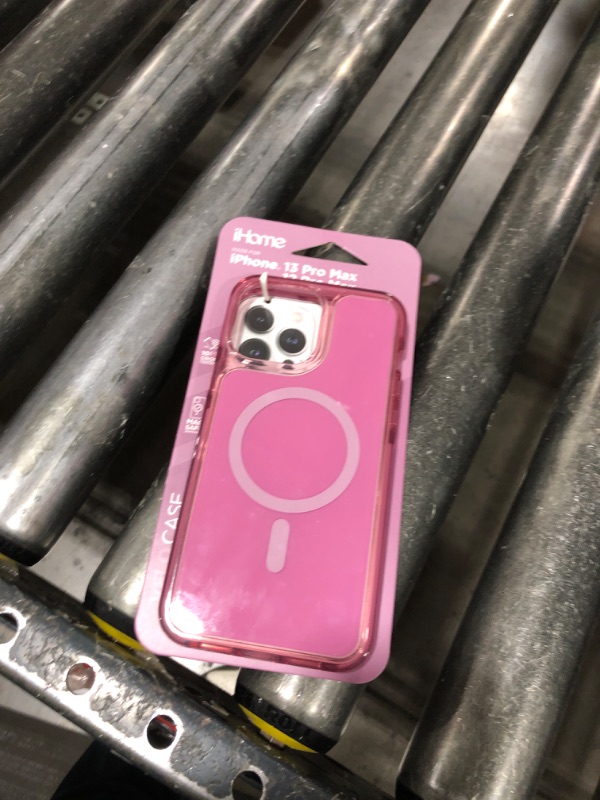 Photo 1 of IHome Magnetic Velo Phone Case for iPhone 13 Pro Max/ 12 Pro Max- Pink