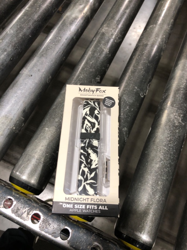 Photo 1 of MobyFox - Silicone Watch Band for Apple Watch, Sweat & UV-Resistant, Stainless Steel Buckle, Compatible with All Series - Botanica