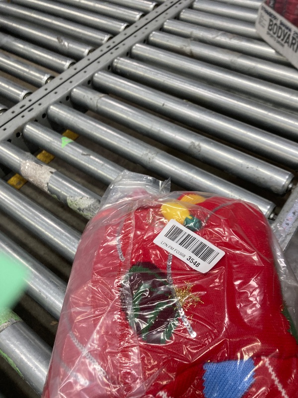 Photo 1 of ***only one*****JOYIN Ugly Christmas Sweater SIZE SMALL, LED Light Up Ugly Christmas Sweater 2025 String Lights(Red