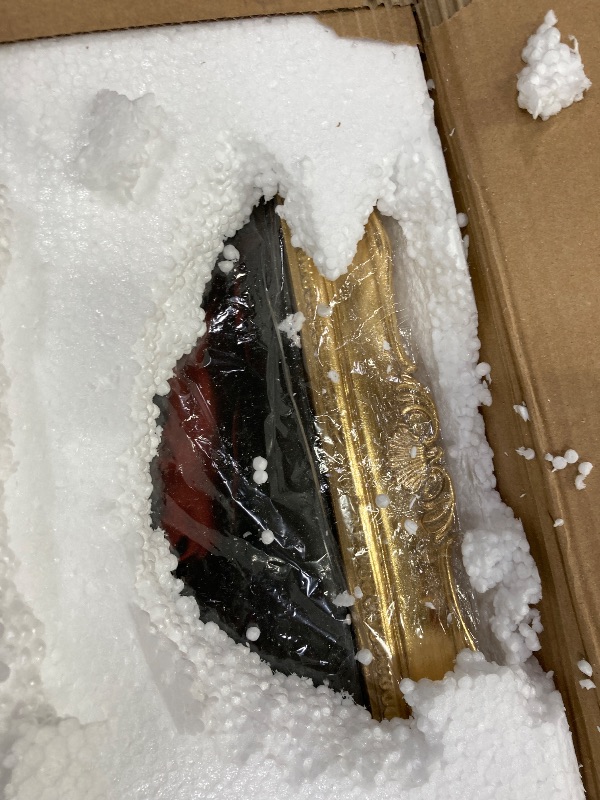 Photo 1 of ***DAMAGED*** Vintage 11x14 Picture Frame Gold, Textured Antique Picture Frames with Embossed Flower Design, Ornate Frame for 11x14 Photo, Resin Antique Frames Tabletop & Wall Hanging, Home Decor***DAMAGED***