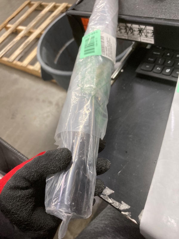 Photo 1 of ***1 END OF THE ROLL IS MAJOR DAMAGE*OTHER SIDE IS USABLE*SEE PIC***WPCTEV Window Film One Way Mirror Tint Vinyl Daytime Privacy Static Non-Adhesive Decorative Heat Control Anti UV Window Covering for Home and Office Black Silver 6 Mil 17.5 Inch x 6.5 Fee