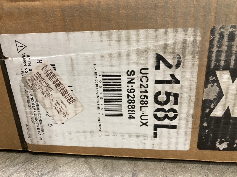 Photo 1 of **DOES HAVE SOME SCRATCHES-SEE PICS/COLOR IS SILVER**RealTruck UnderCover Elite LX One-Piece Truck Bed Tonneau Cover | UC2158L-UX | Fits 2015 - 2020 Ford F-150 (UX - Ingot Silver) 5' 7" Bed (67.1")