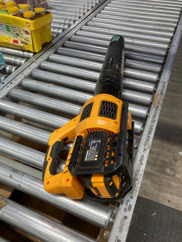 Photo 1 of ***MISSING PARTS -SELLING AS IS **** WORK 21V Cordless Leaf Blower, Powerful Turbo Mode & 550 CFM, , Lightweight Electric Leaf Blowers for Lawn Care, Patio, Leaves & Dust ***NOT IN BOX-NO PACKAGING***