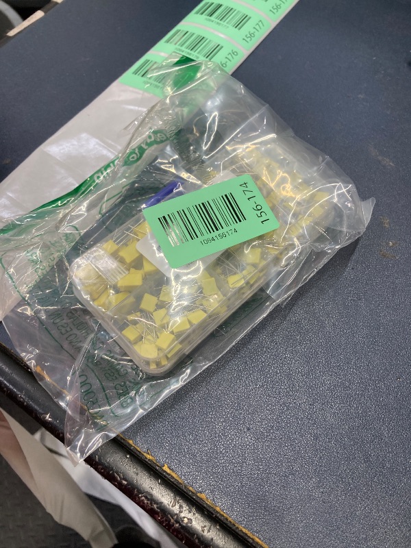 View 2 of 0.1uf, 0.01uf, 0.001uf, 100pf, 1uF, Yellow Box MKT Polyester Film Capacitor Assortment