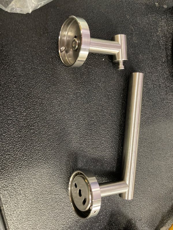 Photo 1 of ***MISSING HARDWARE***RARXTR Bathroom Toilet Paper Holder Wall Mount SUS304 Stainless Steel Double Post Pivoting Toilet Paper Roll Holder Wall Mounted for Bathroom RV Commercial Toilet Tissue Dispensers, Brushed Nickel***MISSING HARDWARE***