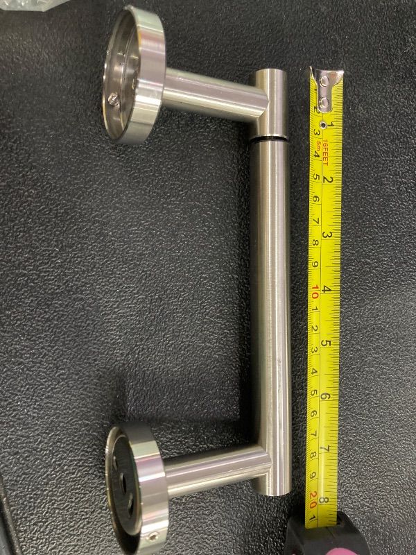 Photo 1 of ***MISSING HARDWARE***RARXTR Bathroom Toilet Paper Holder Wall Mount SUS304 Stainless Steel Double Post Pivoting Toilet Paper Roll Holder Wall Mounted for Bathroom RV Commercial Toilet Tissue Dispensers, Brushed Nickel***MISSING HARDWARE***