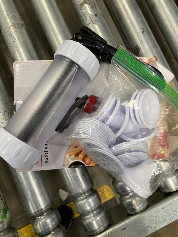 Photo 1 of **CRACK IN TUBE-SEE PIC**Cookie Press Set, Churro Maker with 12 Discs and 10 Cake Decorating Tips, Cookie Press for Biscuit and Churro, White