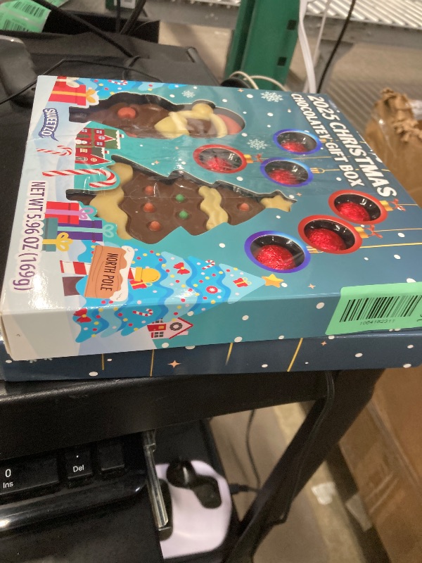 Photo 1 of **2 pack**Chocolatey Santa, Tree & Ornament Christmas Gift Box – Festive Candy Assortment for Stocking Stuffers, Holiday Gifting & Parties – 5.96 oz