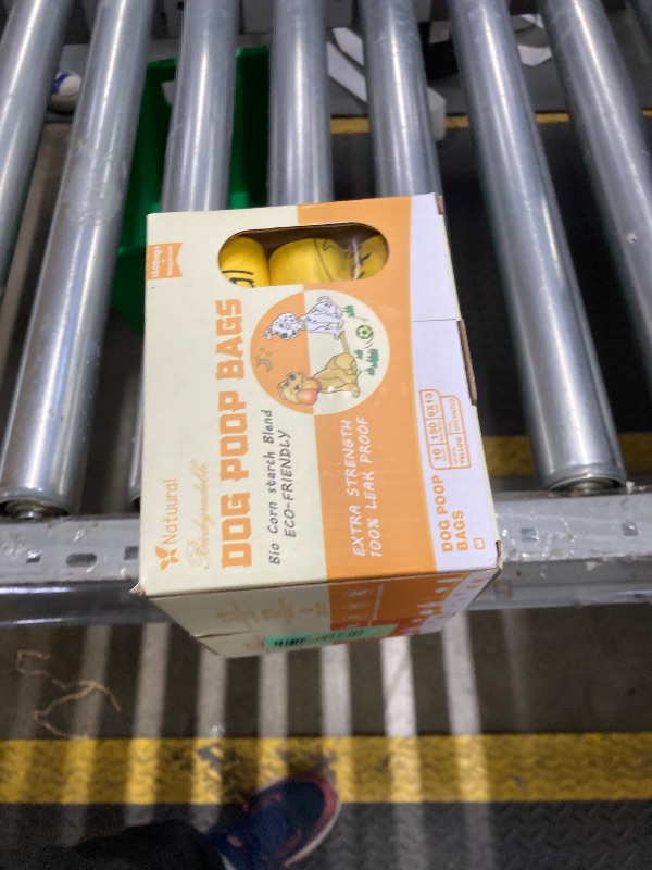 Photo 1 of **2 pack***Dog Poop Bags-150 Counts with Holder (10 Rolls), Biodegradable Poop Bags, Eco-friendly and Easy to Open, Thick Dog Waste Bags (Yellow)