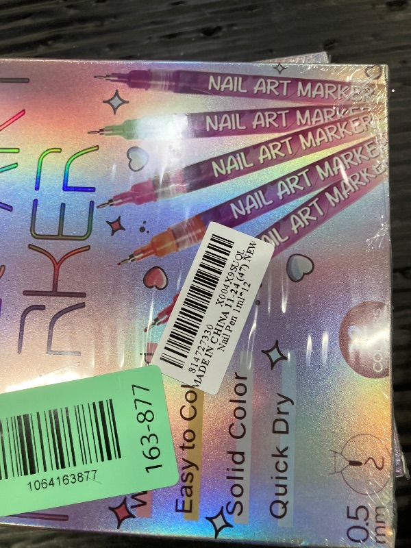 View 2 of 12 Colors Nail Art Pens Set, Nail Markers, 2026 New Quick Dry Nail Art Markers for Gel Nails, Drawing Painting Liner Brush for DIY Nail Art Beauty Adorn Manicure Tool
