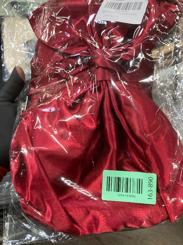 Photo 1 of 16 x 42 Inches Extra Large Christmas Satin Bows Christmas Tree Topper Decorations Xmas Tree Toppers Bows?Bows for Home Wreath Wall Backdrop Birthday Wedding Party Decorations(Deep Red)