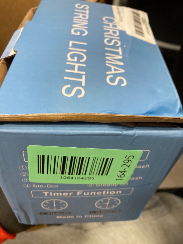 Photo 1 of 100ft White Christmas Lights Outdoor 300 LED String Lights Indoor Clear Wire Waterproof, 8 Modes Connectable Twinkle Fairy String Lights Plug in for Outside Room Bedroom Party Wedding Decorations