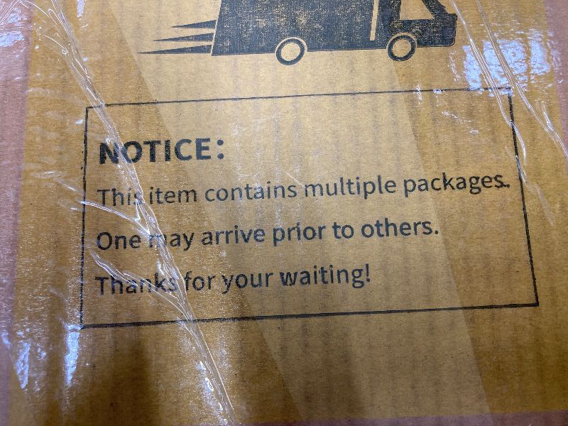Photo 1 of ***THIS IS ONLY 1 BOX OF MULTIPLE BOXES NEEDED***YITAHOME 53 inch Large Rolling Kitchen Island with Trash Can Storage Cabinet, Portable Mobile Islands Table Long Floating Movable w Wheels Cabinet for 13 Gallon Garbage Bin 2 Drawer, White Oak***THIS IS ONL