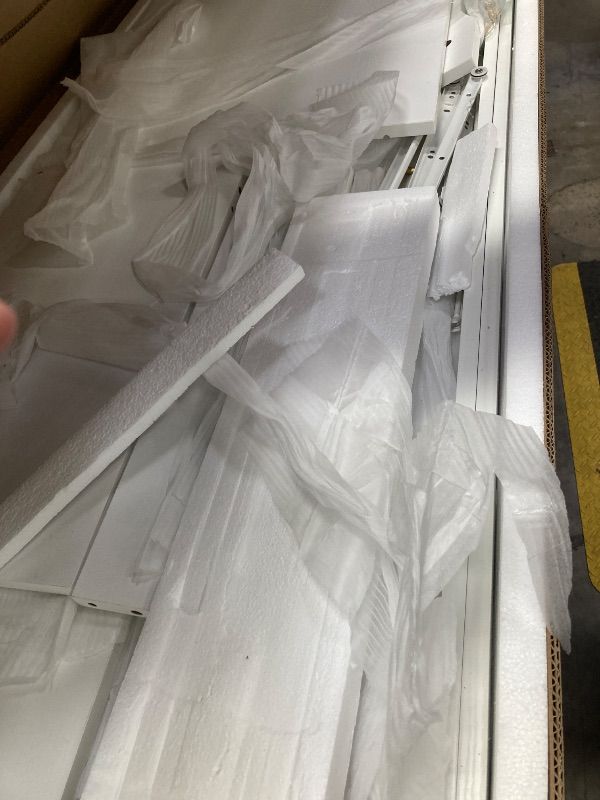 Photo 1 of ***THIS IS ONLY 1 BOX OF MULTIPLE BOXES NEEDED***YITAHOME 53 inch Large Rolling Kitchen Island with Trash Can Storage Cabinet, Portable Mobile Islands Table Long Floating Movable w Wheels Cabinet for 13 Gallon Garbage Bin 2 Drawer, White Oak***THIS IS ONL