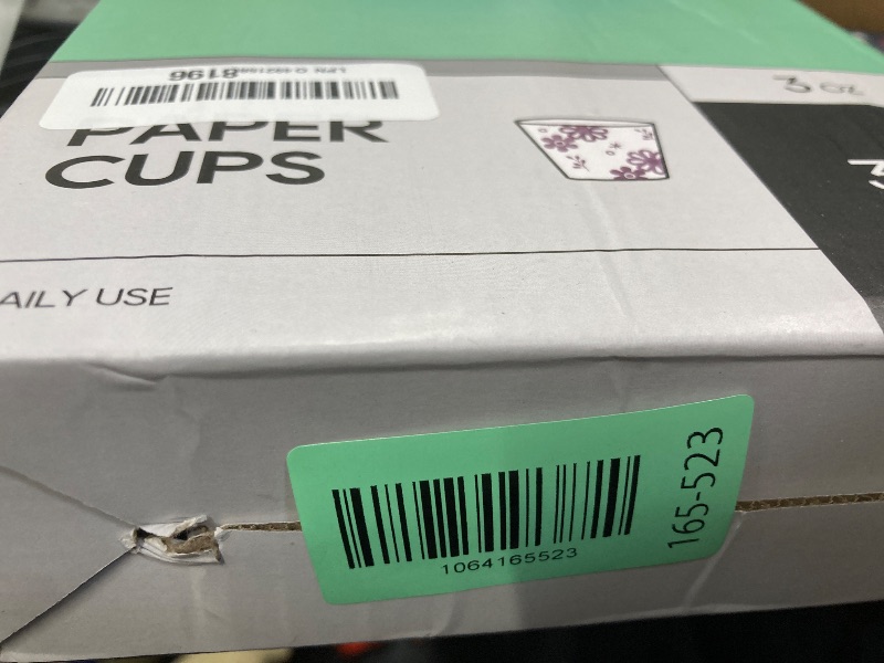 Photo 1 of [300 Pack] 3oz Disposable Bathroom Cups, Paper Mouthwash Cups, Cold Disposable Drinking Cup for Party, Picnic, BBQ, Travel, and Event, Purple Floral