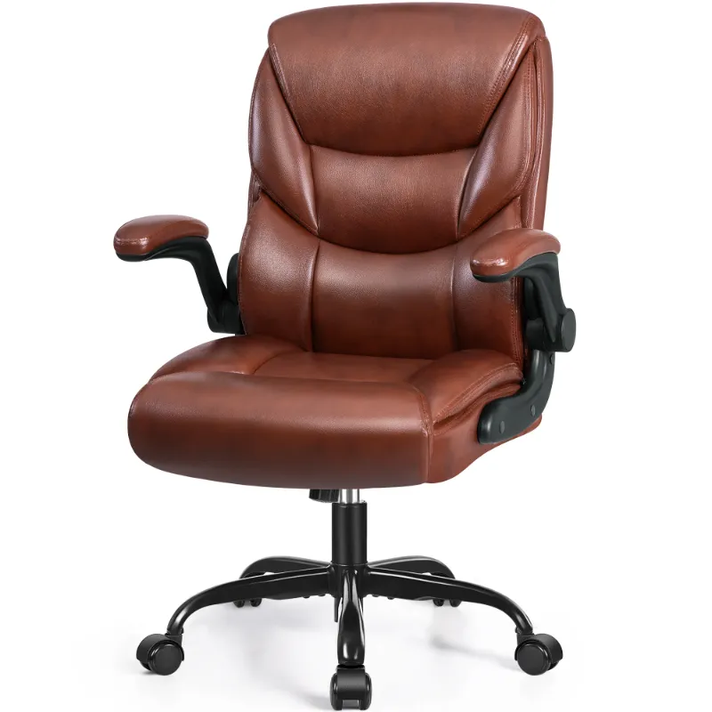 Photo 1 of ***DIRTY***COOLHUT Leather Office Chair, Big and Tall Office Chair 400LBS Wide Seat Ergonomic Computer Desk Chair High Back Executive Leather Chair Adjustable Task Chair Lumbar Back with 8-Year Warranty, Black