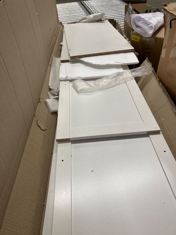 Photo 1 of **PARTS ONLY***Sauder Select Storage Cabinet/ Pantry cabinets, White finish