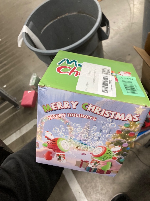 Photo 1 of 2 Kids Christmas Bubble Gun Set, Santa Bubble Machine with 10 Concentrated Solutions, Bubble Machine Gun for Toddlers 1-3 Kids 4-8, Party Favors, Outdoors, Birthday Gift