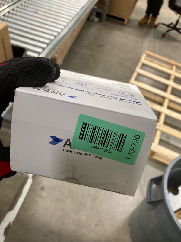 Photo 1 of **PARTS ONLY**Alcedo Blood Pressure Monitor for Home Use, Automatic Digital BP Machine with Large Cuff for Upper Arm (Black Backlit Screen)