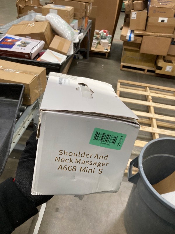 Photo 1 of ****Listed as new and no missing parts it's used and missing the cable****Shiatsu Neck and Back Massager, Shoulder Massager for Pain Relief Deep Tissue, Cordless 4D Deep Tissue Kneading Massage Pillow with Heat for Neck, Back, Legs, Massager Gifts for Men