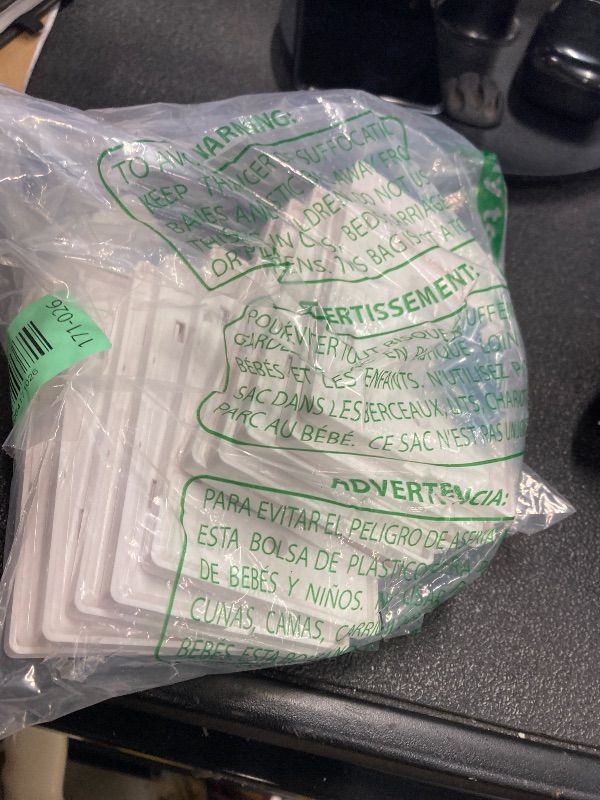 Photo 1 of 1-Gang Screwless Blank Wall Plate Cover Blank Switch Outlet Electrical Faceplate for Light Switch, Receptacle, Dimmers, USB Outlet, GFCI, Child Safe Cover Plate, White (10-Pack)