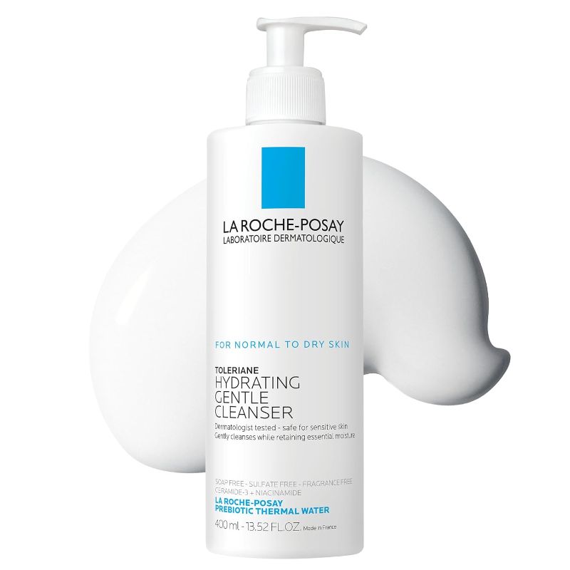 Photo 1 of ***DISPENSER NOZZLE FELL OFF*IT IS IN THE BAG***LA ROCHE-POSAY LABORATOIRE DERMATOLOGIQUE HYDRATING GENTLE CLEANSER FOR NORMAL TO DRY SKIN 13.52FL OZ***DISPENSER NOZZLE FELL OFF*IT IS IN THE BAG***