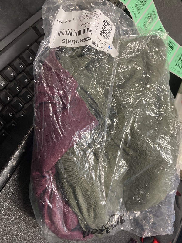 Photo 1 of    pack of 2Amazon Essentials Women's Short-Sleeve Scoopneck Tunic, Pack of 2, Burgundy/Dark Olive, X-Small