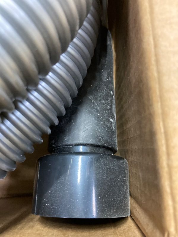 Photo 1 of 1 1/4 Inch x 12 Feet Dust Collection Hose Kit for Home and Shop Vacuums System with 5 Adapters of Woodworking Power Tool and Sander, Compatible with Multi-Brands, Silver Gray Vacuum Hose