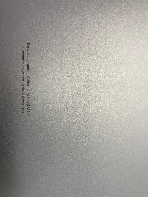 Photo 1 of (with a little scratches but is not a problem**) Apple 2025 MacBook Air 13-inch Laptop with M4 chip: Built for Apple Intelligence, 13.6" Liquid Retina Display, 16GB Unified Memory, 256GB SSD Storage, 12MP Center Stage Camera, Touch ID, Sky Blue (with a l