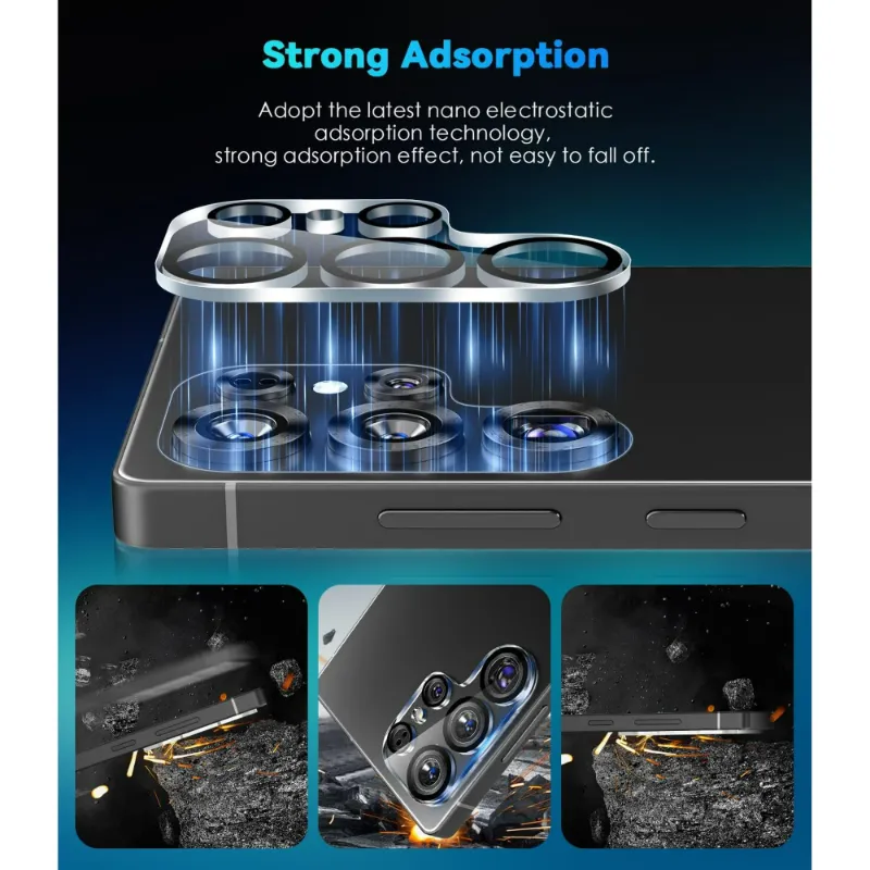 Photo 1 of [2+2 Pack]WeLife for Samsung Galaxy S23 Ultra Screen Protector, Privacy Tempered Glass Screen Protector with Camera Lens Protector [Easy Installation] [9H Hardness] [99.99% HD Clear]
