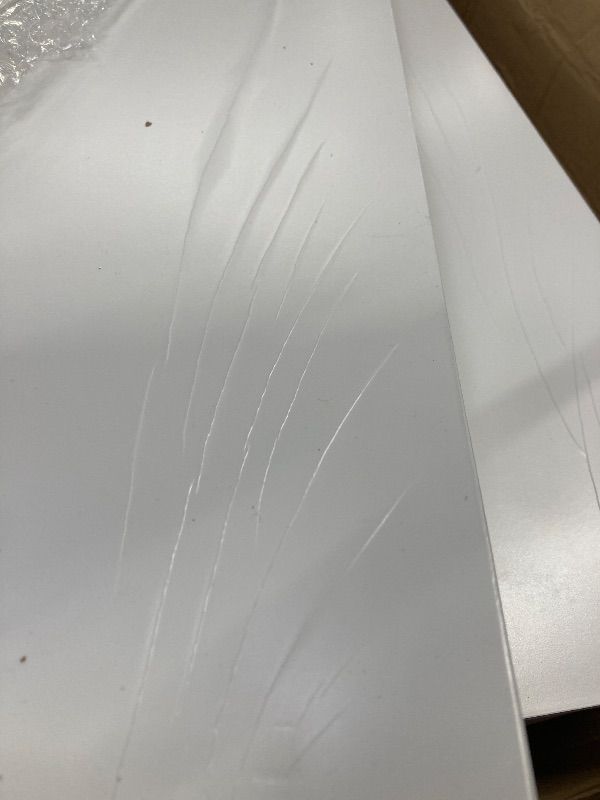 Photo 1 of ***2 HAVE CREASES BUT ARE STILL USEABLE*SEE PICS****SOME OF CLEAR CORNER PROTECTORS ARE MISSING***Hoolerry 5 Pcs Wire Shelf Covers Foamed PVC Wire Rack Covers for Removable Closet (Not Wood) Pantry Shelves for Cabinet Bathroom Kitchen Shelving Decoration(