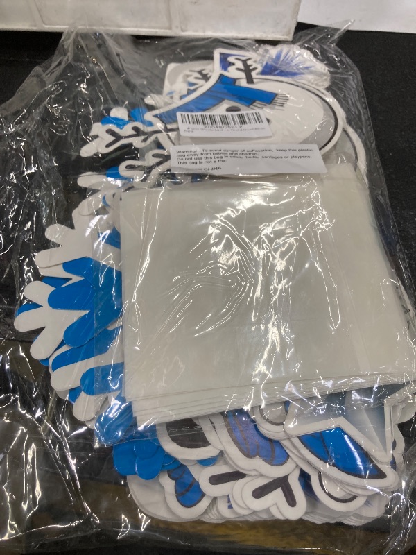 Photo 1 of 106pcs Winter Bulletin Board Decorations, Winter Wonderland Decorations Snowman Paper Cut-Outs, Christmas Bulletin Board Decorations DIY Snowman Photo Classroom Party