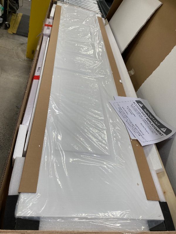 Photo 1 of ***MEASUREMENTS ARE IN PICS*PLZ NOTE, THERE ARE 2 PANELS***BOX SAYS "DAMAGED" BUT I CAN NOT SEE IT***SMARTSTANDARD Paintable Bifold Door, 3-Panels Closet Doors with Hardward Kits, White Primed Surface Ready for Painting, , Elegant Molded Design, Easy Inst