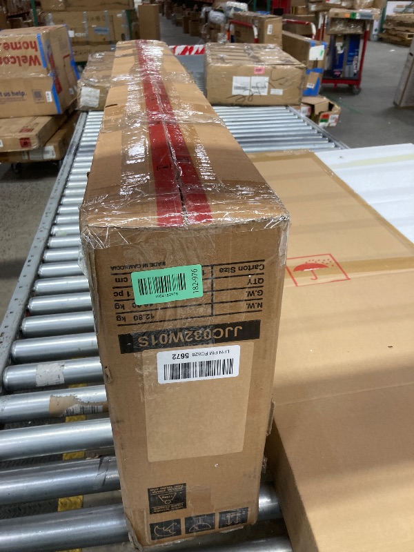 Photo 1 of **CRACK IN WOOD ON SIDE-SEE PICS***SONGMICS 55 Inches Tall Spacious Jewelry Cabinet, Jewelry Armoire with Light-Up Interior Mirror, Wall or Door Mounted Jewelry Storage Organizer, Lockable, Gift Idea, Cloud White UJJC032W01