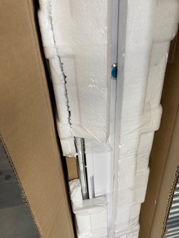 Photo 1 of **CRACK IN WOOD ON SIDE-SEE PICS***SONGMICS 55 Inches Tall Spacious Jewelry Cabinet, Jewelry Armoire with Light-Up Interior Mirror, Wall or Door Mounted Jewelry Storage Organizer, Lockable, Gift Idea, Cloud White UJJC032W01