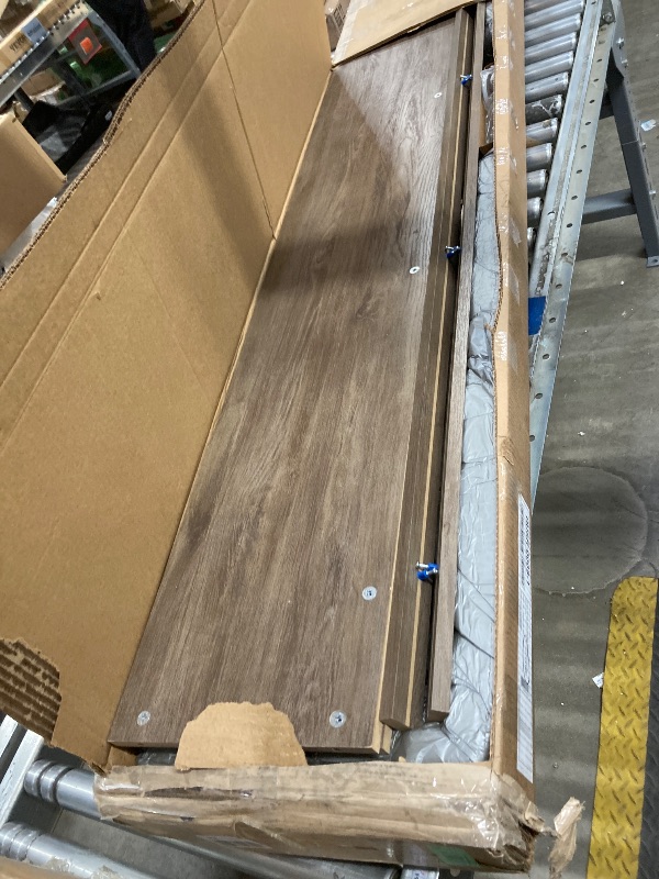 Photo 1 of ***Selling for Parts Only***Prepac Gray Tall Storage Cabinet, Shoe Cabinet, Entryway Furniture with 36 Shoe Cubbies 13"D x 23.5" W x 72.5" H
