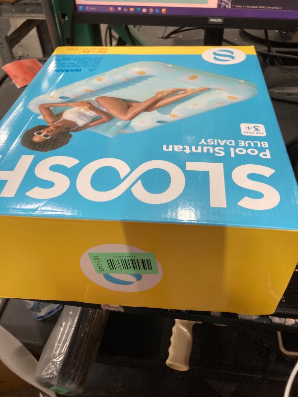 Photo 1 of ***Factory seal***


SLOOSH Inflatable Tanning Pool Lounger Float, 70" x 46" Pool Floats Adult with Pillow, 4 in 1 Suntan Tub Raft Floatie,Sunbathing Bed Lounge for Water Blow Up Ball Pit Party Gifts, Blue Marble